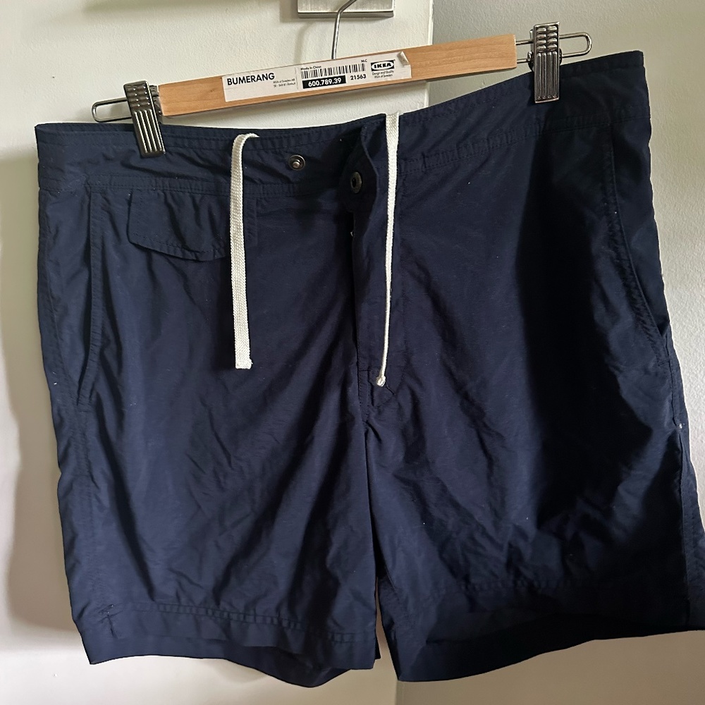 J. Crew Men’s Tab Swim Short. Size 30. Navy.